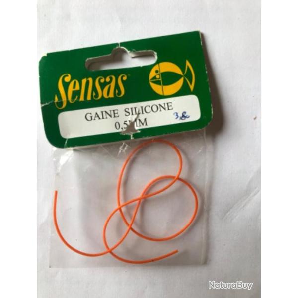 1 sachet gaine silicone 0,50 mm 33 cm sensas p�che coup occasion