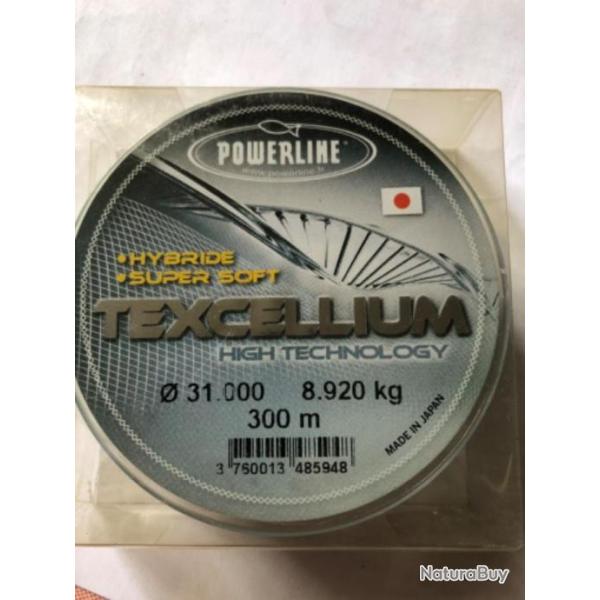 Nylon 300 m diam 31   8,920 kg texcellium  Powerline  p�che FEEDER