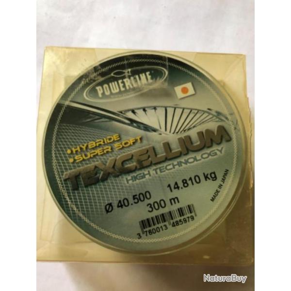 Nylon 300 m diam 40,5    14,810  kg texcellium  Powerline  p�che carnassier