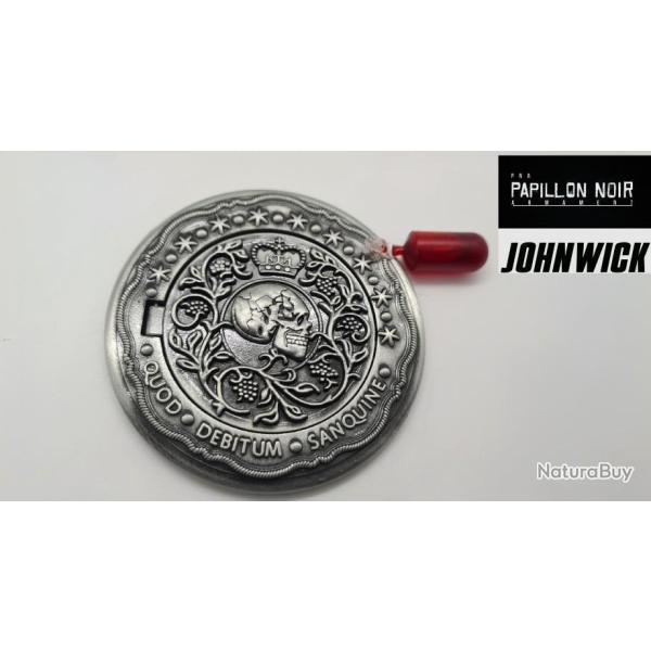 EXCLU PNA ! JOHN WICK PACTE DE SANG OUVRABLE AVEC CAPSULE DE FAUX SANG POUR LE CINEMA!