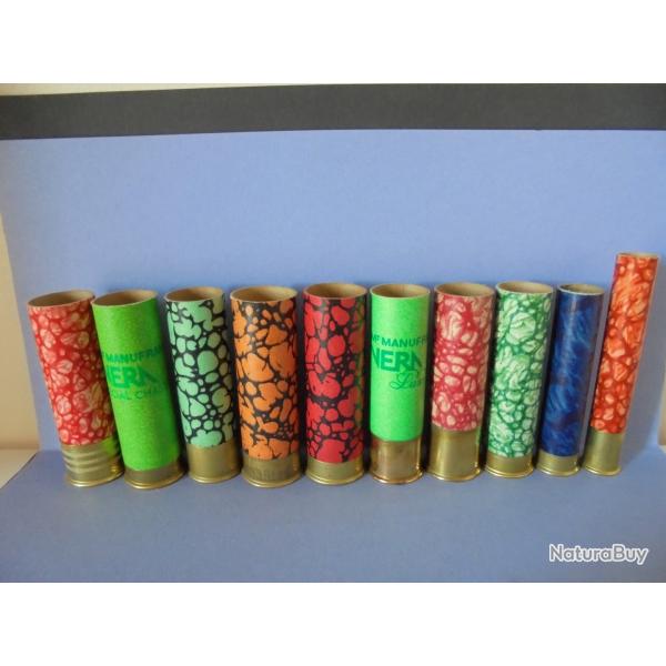 LOT DE 10 DOUILLES  ANCIENNES Manufrance Saint Etienne JAMAIS CHARGEES POUR LA COLLECTION