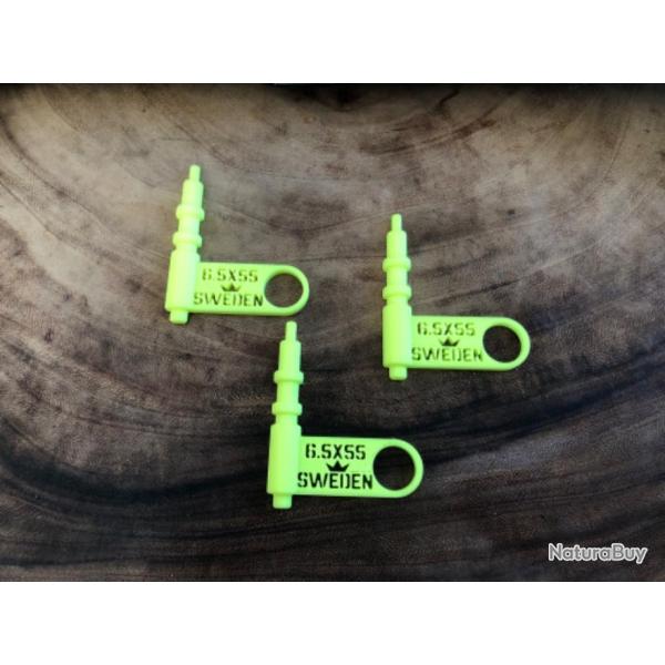 T�moin de s�curit�, t�moin de chambre vide 6.5 x55, su�dois,  Sweden, m96 Carl gustav Karl Gustaf