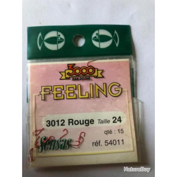 15 hame�on 3012 n 24  rouge  ref 54011  non mont� palette p�che Sensas