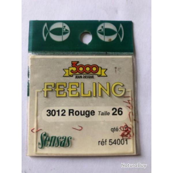 15 hame�on 3012 n 26  rouge  ref 54001  non mont� palette p�che Sensas