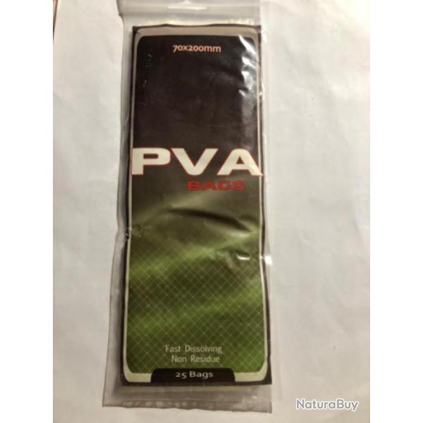 25 sac pva   70 x 200 mm peche carpe