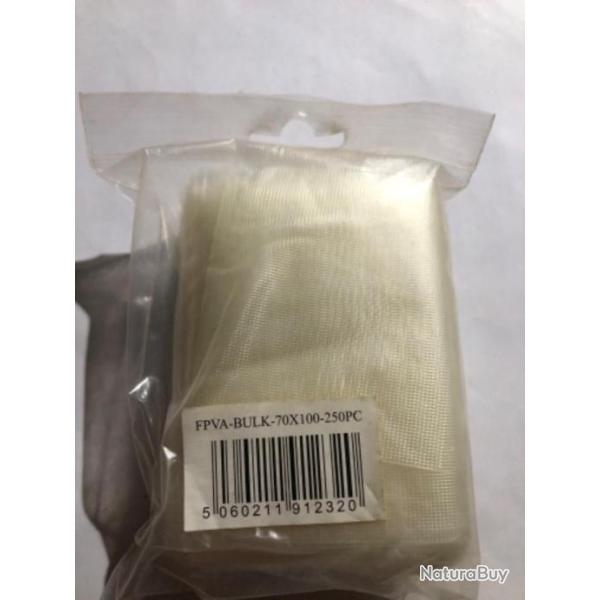 250 sac pva   70 x 100 mm peche carpe