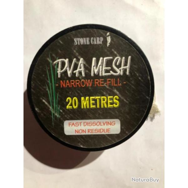 20 m recharge pva mesh 18 mm peche carpe