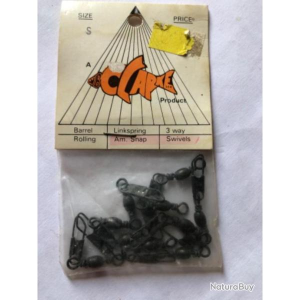 1 sachet de 10 agrafe �merillon taille s  p�che carnassier clarke