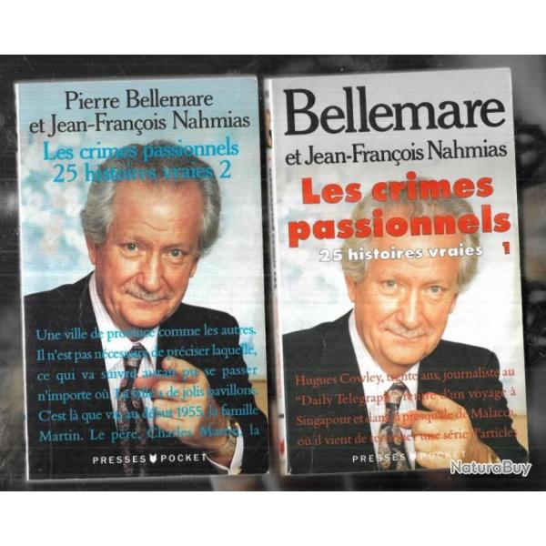les crimes passionnels 1 et 2 de pierre bellemare et j-f nahmias presses pocket 50 histoires vraies