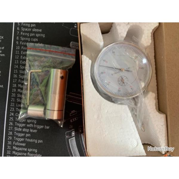 Outil mesure 22Lr par comparaison. Mesure l'�paisseur des bourrelets. Mode d'emploi imag� en pdf