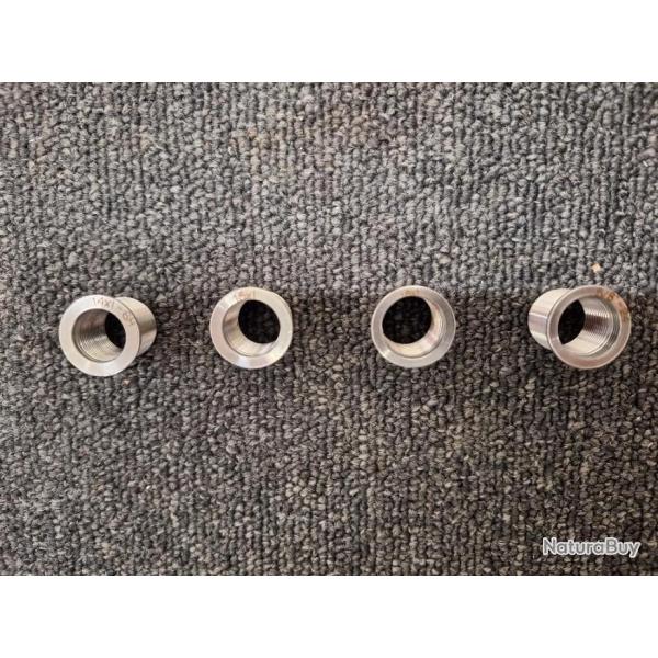 Bague adaptatrice HAUSKEN pour silencieux 5/8-24 UNF vers M18x100