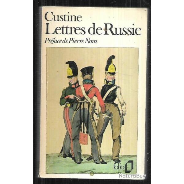 lettres de russie de custine (XIXe si�cle) russie tzariste folio , petersbourg