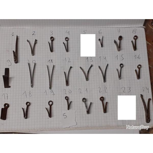 LOT DE 43 RESSORT DE SILEX PISTON