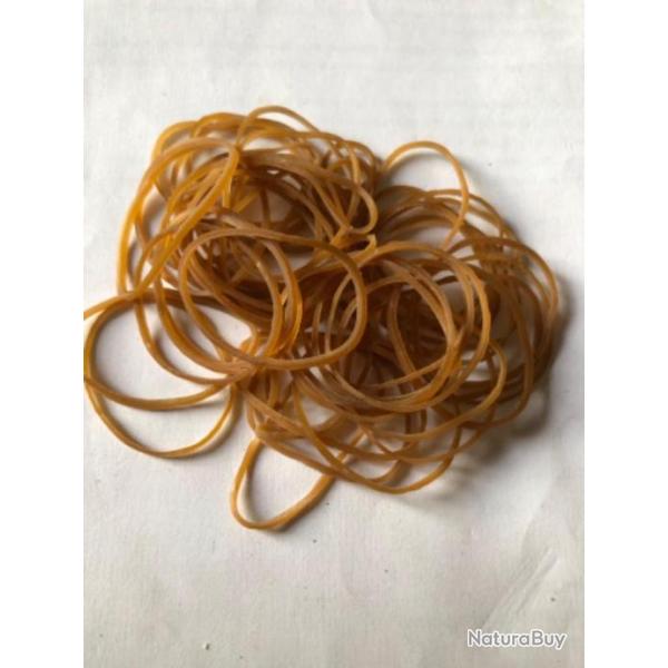 50 bracelet caoutchouc  blond 50mm x 1,5 mm peche coup