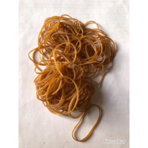 100 bracelet caoutchouc  blond 50 mm x 1,5 mm peche mer