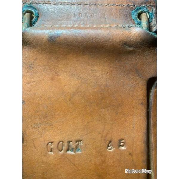 �TUI HOLSTER DE COLT 45 ORIGINAL WW2 US armi US