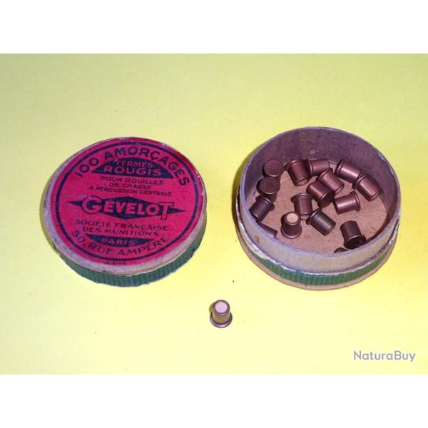 boite de 18 amorces GEVELOT de douilles de chasse percussion centrale - VENDU PAR JEPERCUTE (D23G45)