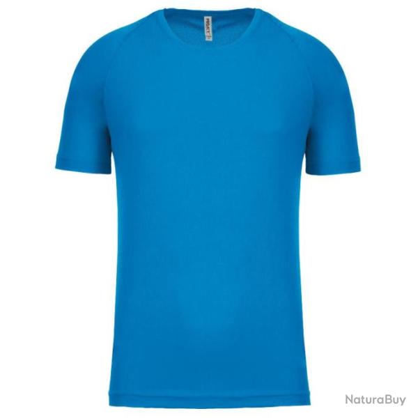 Tee shirt respirant � sechage rapide turquoise
