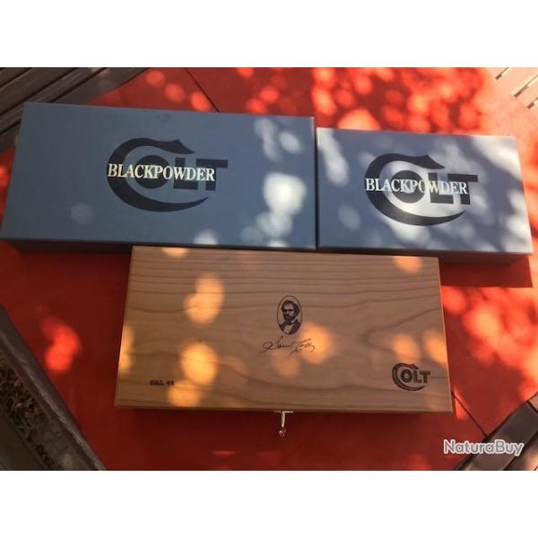 Colt Signature serie 3eme generation 1860 Army + coffret accessoires cal44 + coffret merisier massif