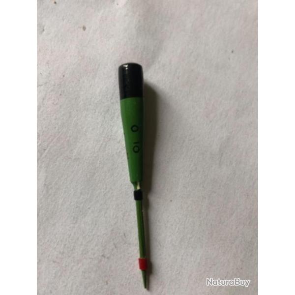 1 flotteur type Versailles 4,5 cm environ 0.10 gr  bout marron   peche occasion