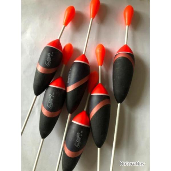 6 flotteur 20 gr  carnassier 100 coulissant et fixe Sensas p�che