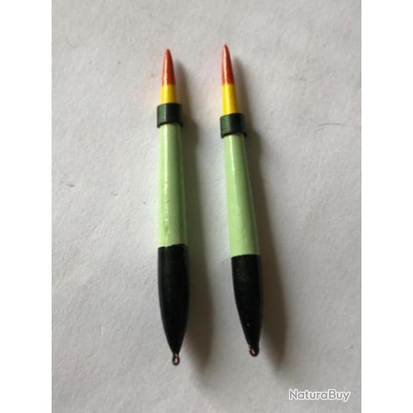 3 flotteur  4 cm vert   LOT 90 . peche coup  occasion