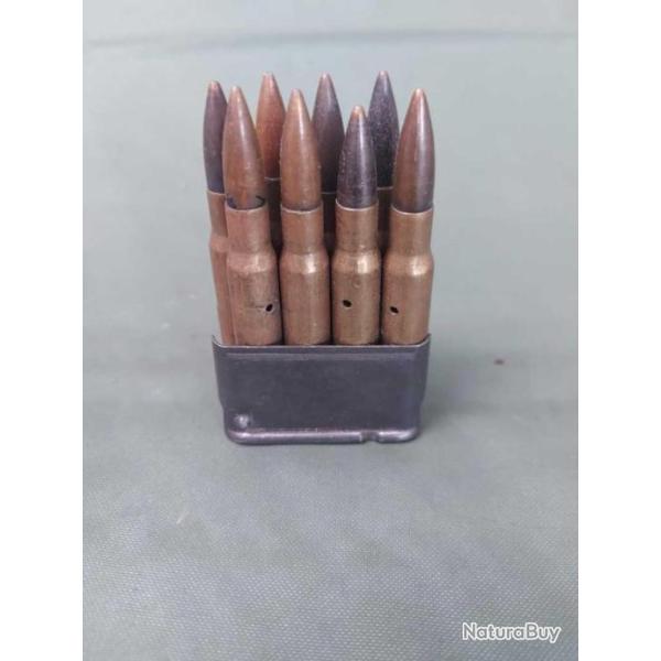 Lot de 8, cartouches cal 308w, manipulation
