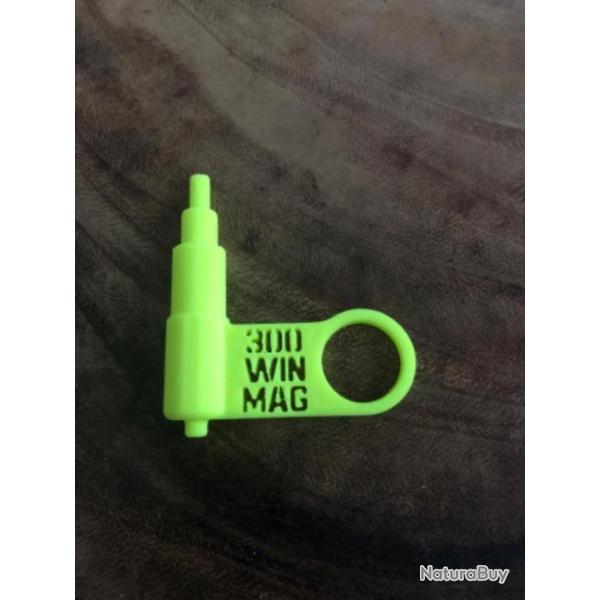 T�moin de s�curit�, t�moin de chambre vide 300 win mag, pour carabine tld chasse semi automatique