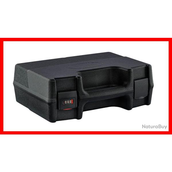 MALETTE NOIRE POUR ARMES DE POING AVEC FERMETURE A CODE