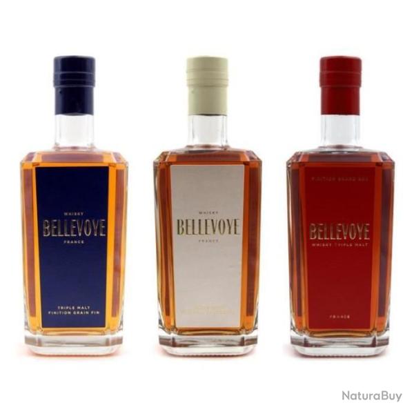 Lot de 3 whisky Bleu Blanc Rouge - 40% 70 cl - LIVRAISON RAPIDE
