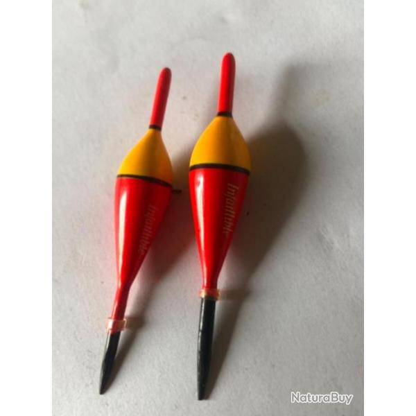 2 flotteur  6 cm infaillible  peche ancien collection occasion
