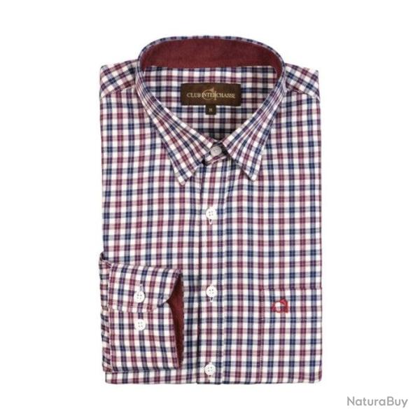Chemise Club Interchasse Ambroise Bordeaux Bleu Bordeaux Bleu