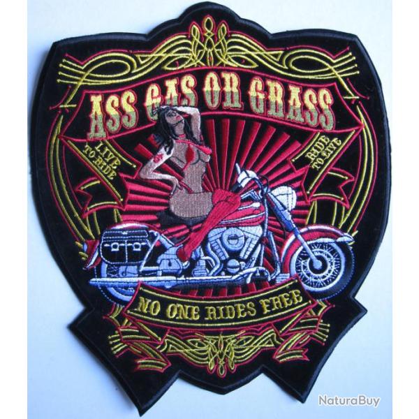 PATCH-ECUSSON/DOSSARD GRAND MODELE - BIKER CHOPPER - Ref.D01