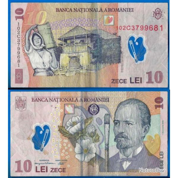 Roumanie 10 Lei 2008 Europe Centrale Billet Polymere Nicolae Grigorescu
