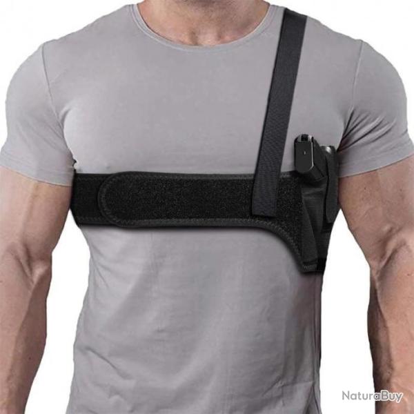 Holster Etui Ventrale d'Epaule Gauche ou Droite Arme de Poing Rvolver Pistolet Universel