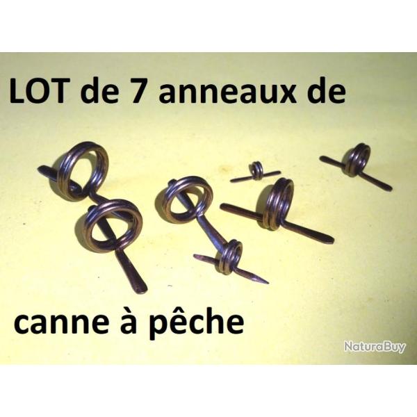 LOT de 7 anneaux double torsion NEUFS de canne � p�che - VENDU PAR JEPERCUTE (D23G55)