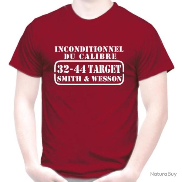 T-SHIRT - INCONDITIONNEL DU CALIBRE 32 - 44 SMITH & WESSON - Tir sportif cartouche stand Revolver