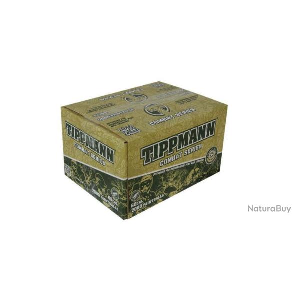 Paintball - Bille Combat series .68 en carton de 2000 billes | Tippmann (BI820 | 685692022006)