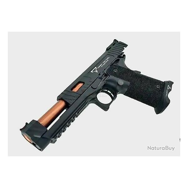 PRE COMMANDE ARMY ARMAMENT TTI COMBAT MASTER COMPENSATEUR FULL BLACK ALUMINIUM SIGHT PHOSPHORESCENT.