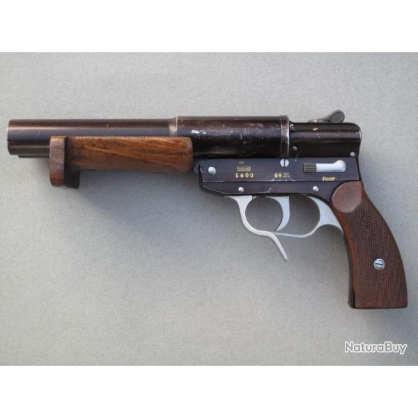 Rare pistolet lance-fuses  double-canon de la Kriegsmarine dat de 1944