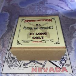 41 Colt Long ou Short AU CHOIX (Ammunition N&eacute;vada): Reproduction boite munitions (Vide) AM 10756426