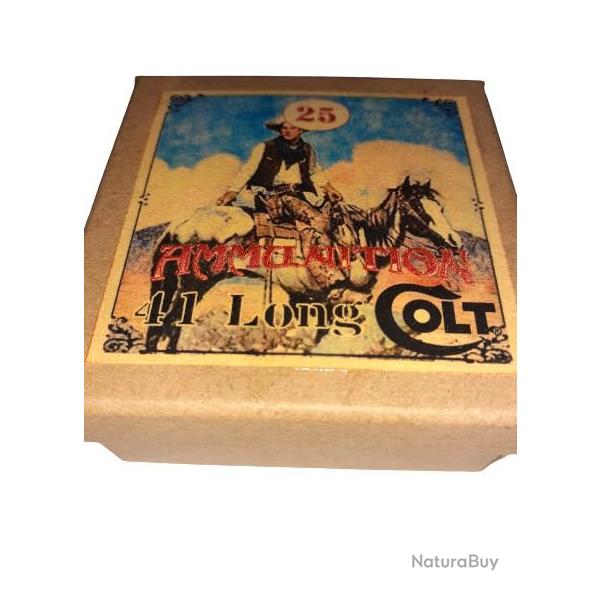 41 Long Colt ou 41 LC: Reproduction boite cartouches (Vide) AM "Cowboy" 10756426