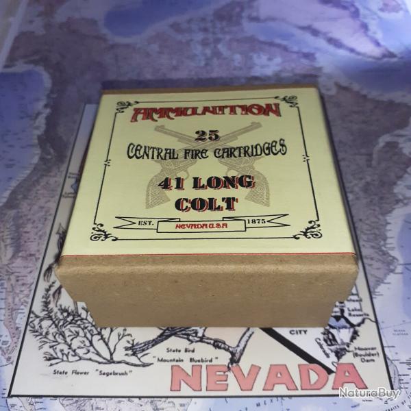 41 Colt Long ou Short AU CHOIX (Ammunition N�vada): Reproduction boite munitions (Vide) AM 10756426