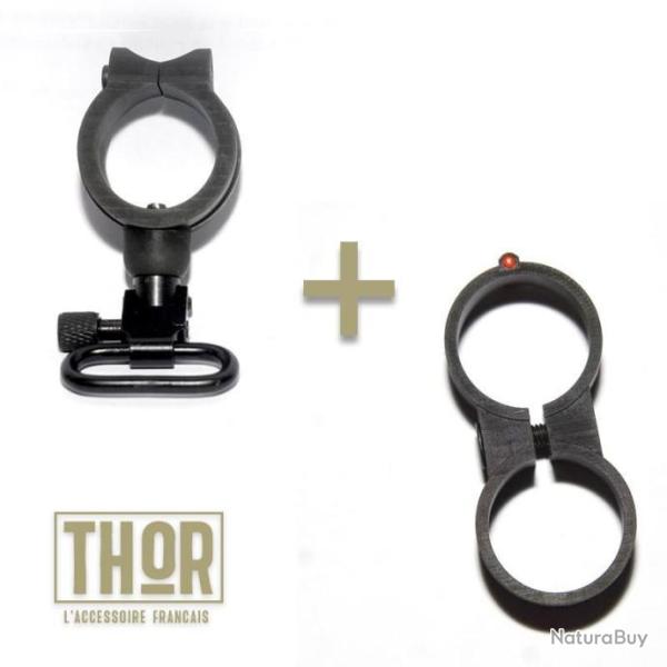 Grenadi�re et guidon fibre rouge pour Bretton Baby, Fair-play et Sprint Cal 12