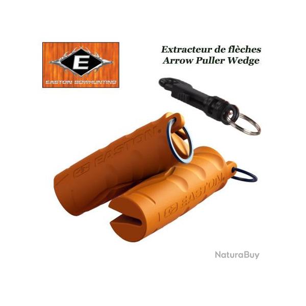 EASTON Arrow Puller Wedge Retire fl�ches en gomme caoutchout�e orange avec mousqueton