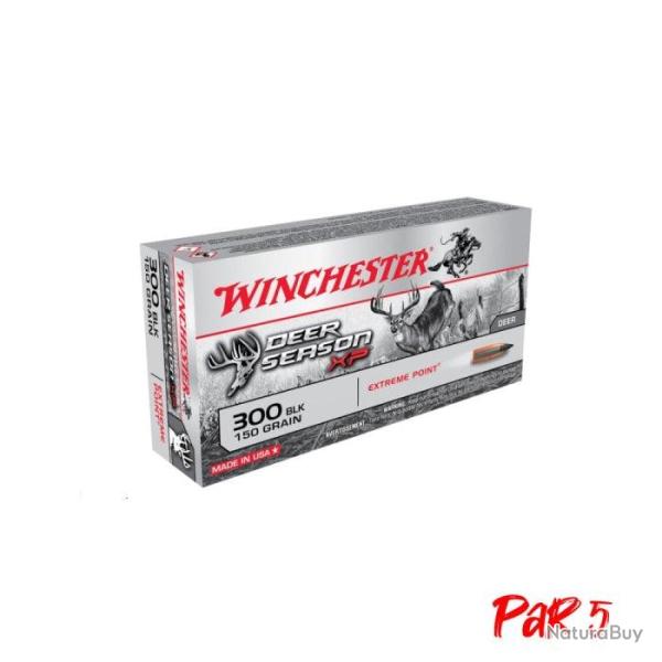 Balles Winchester Deer Season Extreme Point - Cal. 300 BLK - 150 gr / Par 5