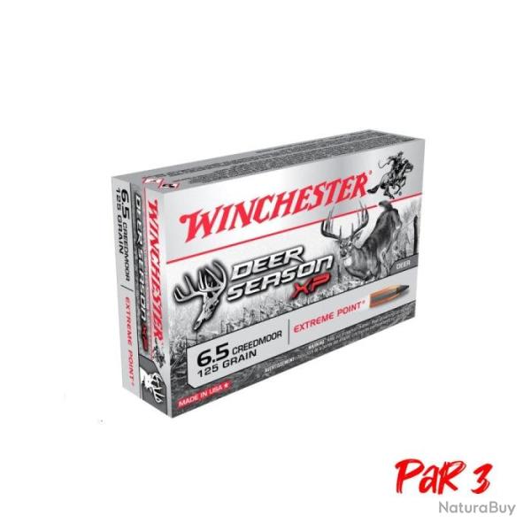 Balles Winchester Deer Season Extreme Point - Cal. 6.5 Creedmoor - 125 gr / Par 3