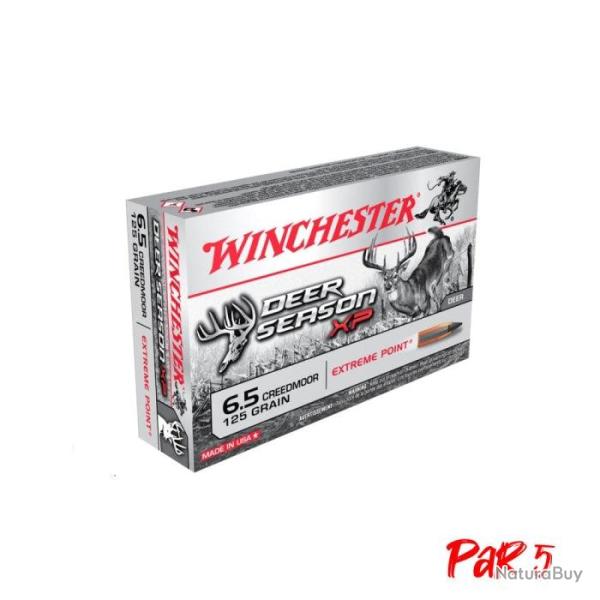 Balles Winchester Deer Season Extreme Point - Cal. 6.5 Creedmoor - 125 gr / Par 5