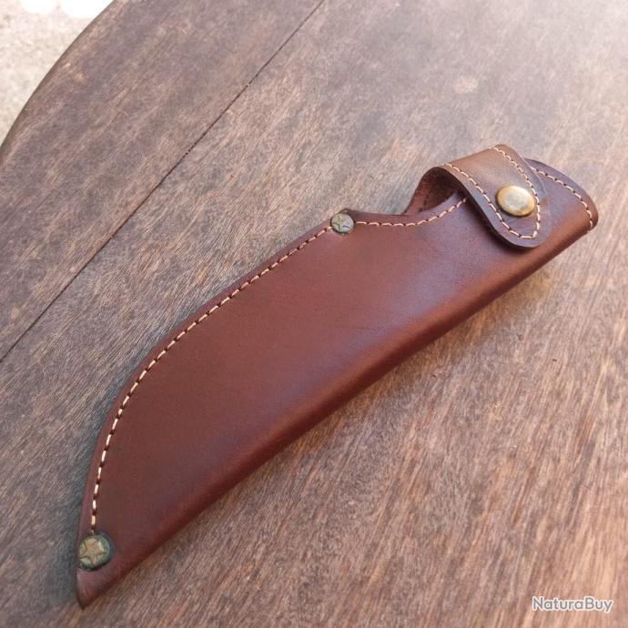 Couteau boucle de ceinture - Lame courbée en acier