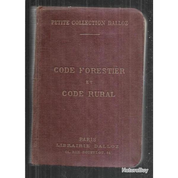 code forestier et code rural gaston griolet charles verg�  dalloz 1929